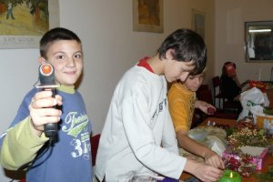 Adventi koszorú készítés